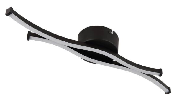 GLOBO LED-Deckenleuchte schwarz Aluminium Metall B/H/T: ca. 10x5,6x47,6 cm 1 Brennstellen – Bild 3