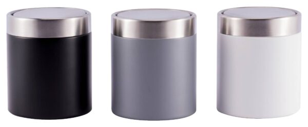 Kosmetikeimer schwarz Edelstahl ca. 1,58 l Kosmetikeimer schwarz Edelstahl ca. 1,58 l – Bild 4