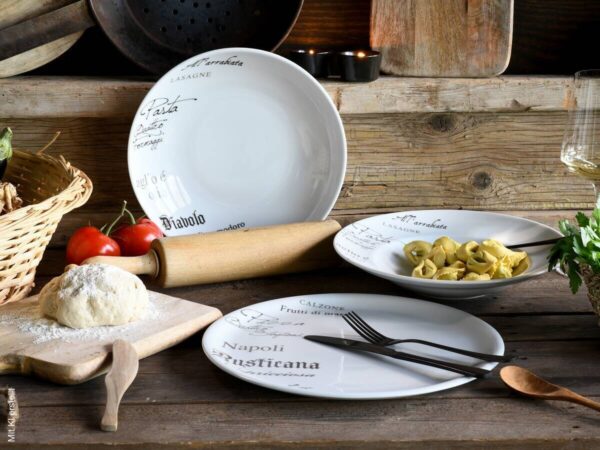 CreaTable Teller-Set Europa Gustoso weiß Porzellan CreaTable Teller-Set Europa Gustoso weiß Porzellan – Bild 2
