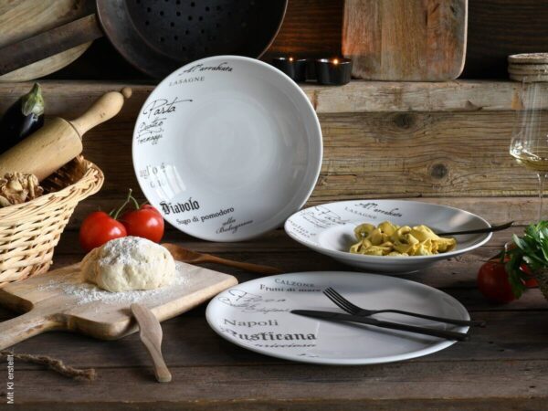 CreaTable Teller-Set Europa Gustoso weiß Porzellan CreaTable Teller-Set Europa Gustoso weiß Porzellan – Bild 5