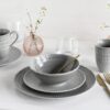 CreaTable Kombiservice Sofia grau Porzellan 16 tlg. CreaTable Kombiservice Sofia grau Porzellan 16 tlg. – Bild 3