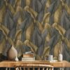 Erismann Vliestapete Blätter braun grau B/L: ca. 53x1005 cm – Bild 2