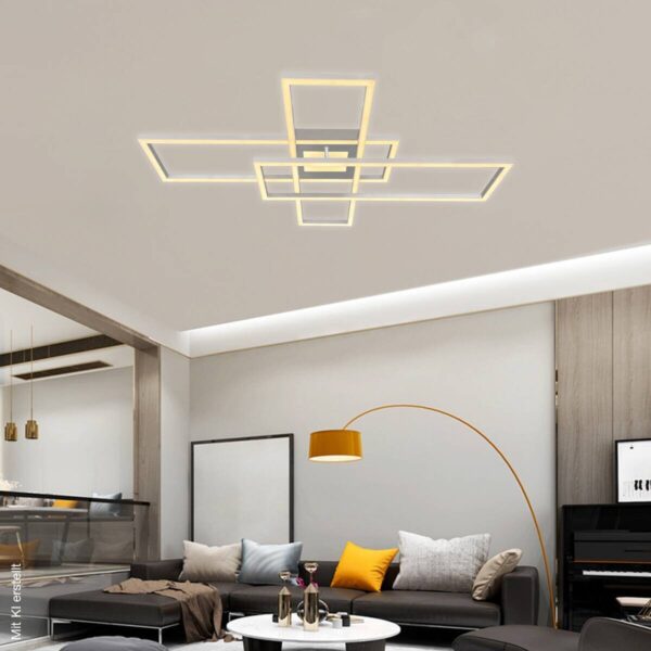 POCOline LED-Deckenleuchte Yara silber Metall Kunststoff B/H/L: ca. 69,4x11,5x99,2 cm – Bild 2