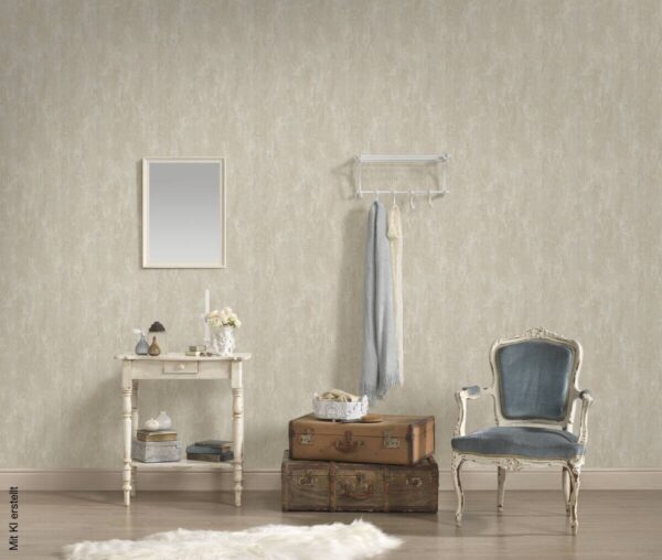 Vliestapete Beton creme B/L: ca. 53x1005 cm – Bild 2