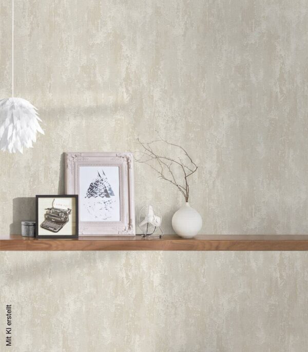 Vliestapete Beton creme B/L: ca. 53x1005 cm – Bild 3