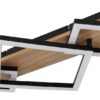 GLOBO LED-Deckenleuchte BEATRIX I Opal mattschwarz Metall Kunststoff MDF B/H/L: ca. 54x7,5x31,2 cm 1 Brennstellen – Bild 2