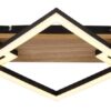 GLOBO LED-Deckenleuchte BEATRIX I Opal mattschwarz Metall Kunststoff MDF B/H/L: ca. 54x7,5x31,2 cm 1 Brennstellen – Bild 3