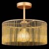 GLOBO Deckenleuchte Leeds amber gold schwarz Metall Kunststoff H/D: ca. 32x35 cm E27 1 Brennstellen – Bild 3