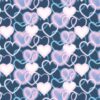 UGEPA Papiertapete Herzen blau rosa B/L: ca. 53x1005 cm – Bild 2