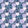 UGEPA Papiertapete Herzen blau rosa B/L: ca. 53x1005 cm – Bild 4