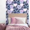 UGEPA Papiertapete Herzen blau rosa B/L: ca. 53x1005 cm – Bild 5