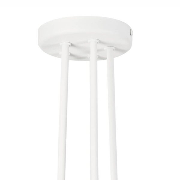 Lamkur Deckenleuchte Domino weiß Stahl H/L: ca. 40x59 cm E27 5 Brennstellen – Bild 5