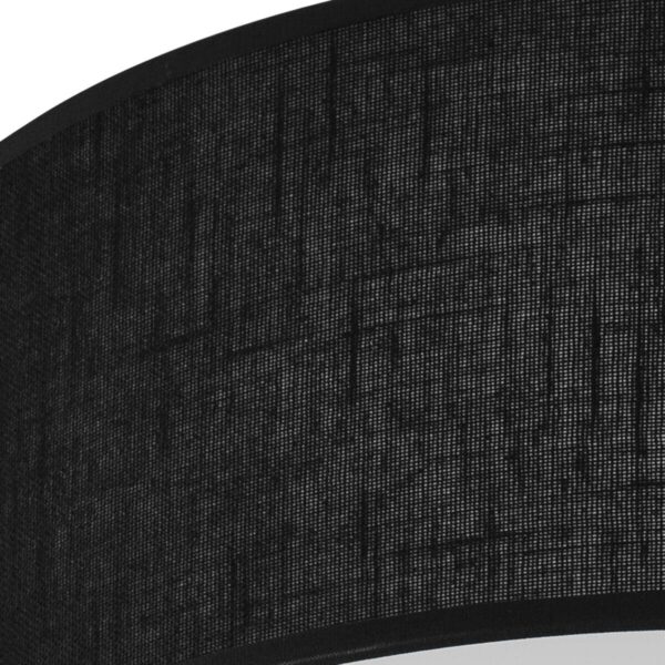 Lamkur Deckenleuchte VIVIAN 48444 schwarz Kunststoff PVC Textil H/L: ca. 13x35 cm E27 1 Brennstellen – Bild 3