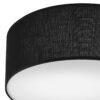Lamkur Deckenleuchte VIVIAN 48444 schwarz Kunststoff PVC Textil H/L: ca. 13x35 cm E27 1 Brennstellen – Bild 5