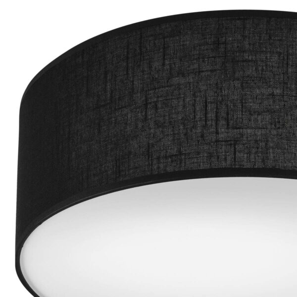 Lamkur Deckenleuchte VIVIAN 48444 schwarz Kunststoff PVC Textil H/L: ca. 13x35 cm E27 1 Brennstellen – Bild 5