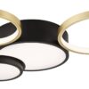 Lamkur LED-Deckenleuchte ALIZEE 50980 schwarz gold PVC Stahl H/L: ca. 9,5x60 cm 3 Brennstellen – Bild 4