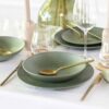 CreaTable Tafelservice Catania Eukalyptus grün Steinzeug 12 tlg. – Bild 3