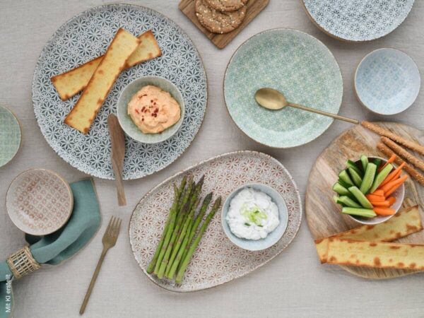 CreaTable Tafelservice Uno Emiliana grün Steinzeug 12 tlg. – Bild 3