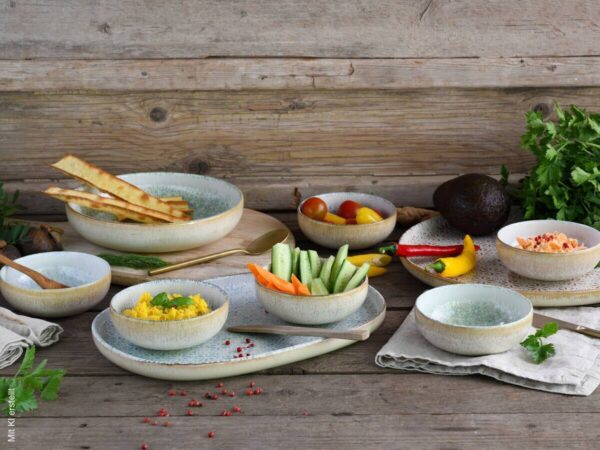 CreaTable Tafelservice Uno Emiliana grün Steinzeug 12 tlg. – Bild 5