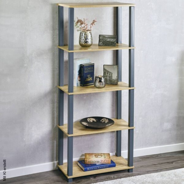 Kesper Regal grau Kunststoff B/H/L: ca. 29x147x60 cm – Bild 3