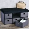 Kesper Sitzbank grau B/H/L: ca. 37,5x10x77 cm Kesper Sitzbank grau B/H/L: ca. 37,5x10x77 cm – Bild 2