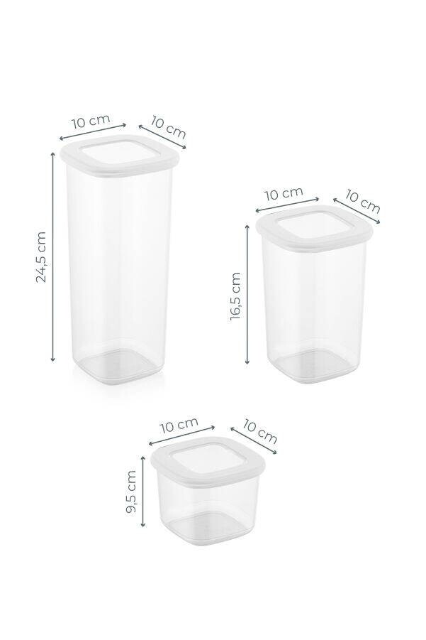 HermiaConcept Frischhaltebox-Set Salah 18-tlg. weiß – Bild 2