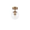 Opviq Deckenleuchte Atmaca bronze Glas Metall B/H/T/L/D: ca. 15x23x15x15x15 cm E14 1 Brennstellen – Bild 2