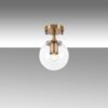 Opviq Deckenleuchte Atmaca bronze Glas Metall B/H/T/L/D: ca. 15x23x15x15x15 cm E14 1 Brennstellen – Bild 3