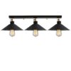 Opviq Deckenleuchte Berceste schwarz Metall B/H/T/L/D: ca. 80x17x80x80x80 cm E27 3 Brennstellen – Bild 5