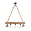 Opviq Deckenleuchte Erebos natur Holz B/H/T/L: ca. 9x60x9x60 cm E27 3 Brennstellen – Bild 3