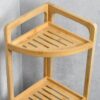 Eckregal natur Bambus B/H/L: ca. 23x70x23 cm – Bild 2