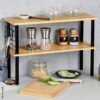 Kesper Küchenregal schwarz Bambus B/H/L: ca. 20x38x55 cm – Bild 2