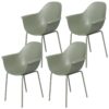 Outsunny Bistro-Set grün Kunststoff B/H/L: ca. 55x84x59 cm – Bild 2