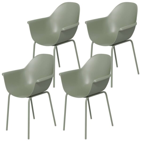 Outsunny Bistro-Set grün Kunststoff B/H/L: ca. 55x84x59 cm – Bild 2