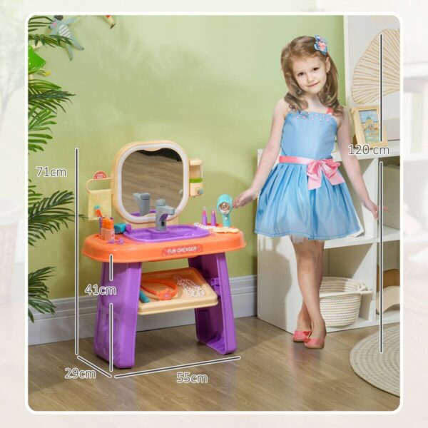AIYAPLAY Kinder Schminktisch Set B/H/L: ca. 29x71x55 cm – Bild 3