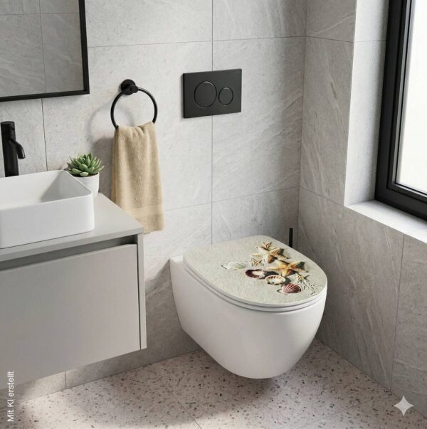 POCOline WC-Sitz Muscheln sand Thermoplast – Bild 4