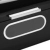 ECHTWERK Brotkasten Retro schwarz Metall B/H/L: ca. 23,8x17x42,5 cm – Bild 2