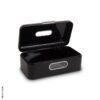 ECHTWERK Brotkasten Retro schwarz Metall B/H/L: ca. 23,8x17x42,5 cm – Bild 4