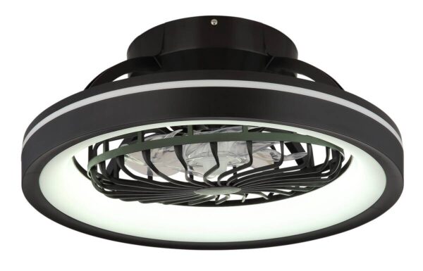 GLOBO LED-Deckenventilator DEANNE 3665 Opal schwarz H/D: ca. 20x48 cm max. 40 W – Bild 3