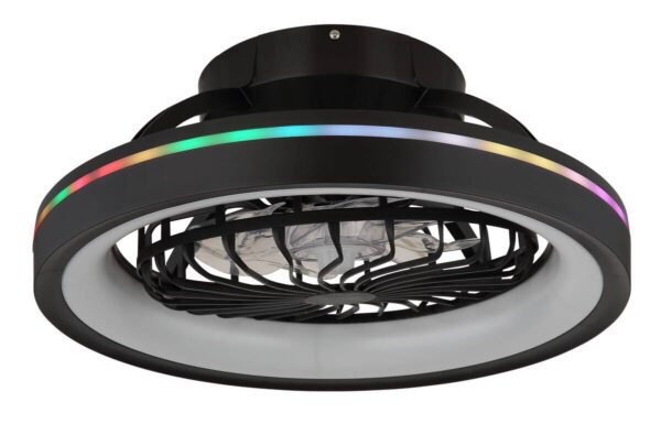 GLOBO LED-Deckenventilator DEANNE 3665 Opal schwarz H/D: ca. 20x48 cm max. 40 W – Bild 4