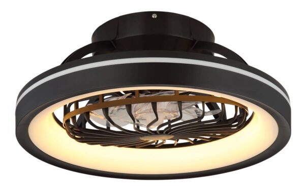 GLOBO LED-Deckenventilator DEANNE 3665 Opal schwarz H/D: ca. 20x48 cm max. 40 W – Bild 5