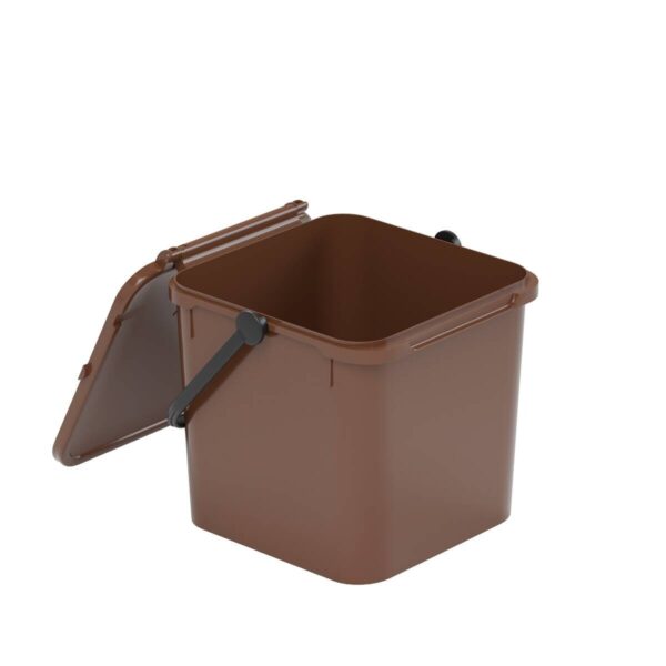 Eco-Logico Abfalleimer braun B/H/L: ca. 24x20,5x23,7 cm – Bild 3