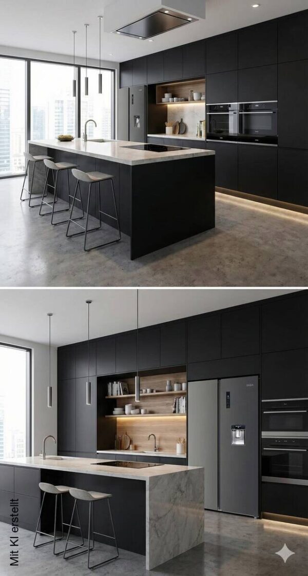 POCOline Side-by-Side SBS177-559 DDIXNFWDD dark Inox B/H/T: ca. 91,2x177x70,4 cm – Bild 3