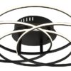GLOBO Deckenleuchte mattschwarz Opal Metall Aluminium H/D: ca. 11,4x51,5 cm 1 Brennstellen – Bild 2