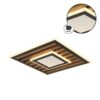 GLOBO Deckenleuchte Opal mattschwarz Metall MDF B/H: ca. 40x6 cm 1 Brennstellen – Bild 2