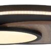 GLOBO Deckenleuchte mattschwarz Opal MDF Metall H/D: ca. 5,6x48 cm 1 Brennstellen – Bild 2