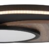 GLOBO Deckenleuchte mattschwarz Opal MDF Metall H/D: ca. 5,6x48 cm 1 Brennstellen – Bild 3
