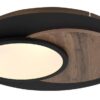 GLOBO Deckenleuchte mattschwarz Opal MDF Metall H/D: ca. 5,6x48 cm 1 Brennstellen – Bild 4