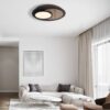 GLOBO Deckenleuchte mattschwarz Opal MDF Metall H/D: ca. 5,6x48 cm 1 Brennstellen – Bild 5