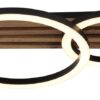 GLOBO Deckenleuchte Opal mattschwarz MDF Metall B/H: ca. 48x9,5 cm 1 Brennstellen – Bild 3